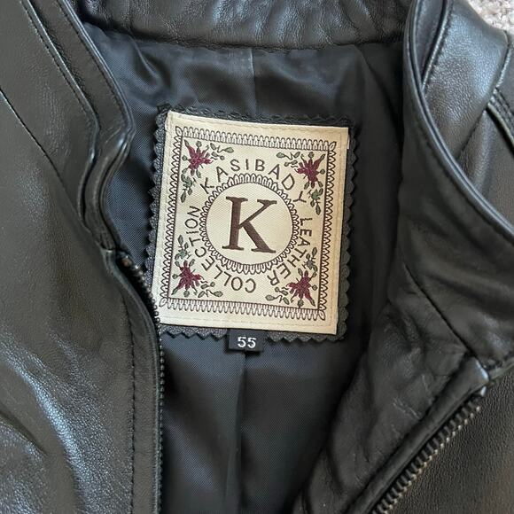 100% Lambskin Leather Black Fitted Jacket Grunge Biker Moto Jacket - Picture 12 of 15